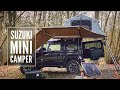 Suzuki Jimny Camping - Campfire Food & Carving A Kuksa Cup. Visited By A Dog