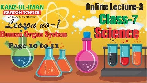 Class 7 (Science) lecture 3 Page 10 to 11 kanz ul Iman Beacon school
