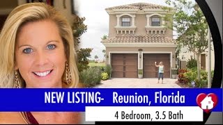 New Listing Home in Reunion, Florida  Golf Course Lot, Pool and So Much More!