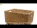 1005004114876624 Hand Woven Rectangular Rattan imitation Basket Fruit Tea Snack Bread P