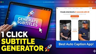 1 Click Subtitle Generator 🚀 | Best Auto Caption App!
