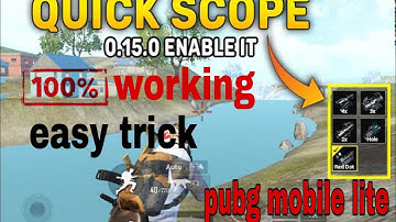 #pubgmobilelite How to enable quick scope setting in pubg mobile lite. Easy explain