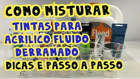 Como preparar a tinta para pintura fluida?