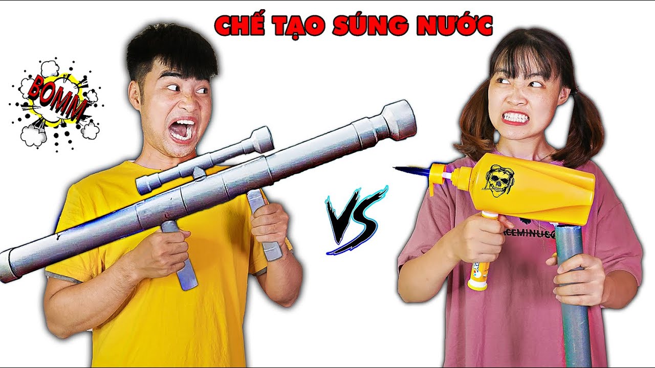 xme Update Gấu Đỏ TV - Trận Chiến Chế Tạo Súng Phun Nước - Ai Là Vua Chế Tạo ?