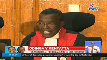 Ruling on access to information to be made Tomorrow