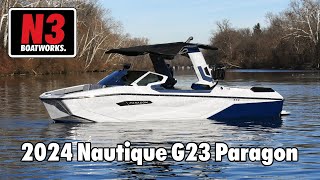 2024 Nautique G23 Paragon  Haze Gray/Admiral Blue  On Water || N3 Boatworks