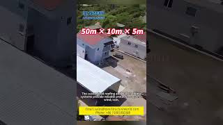 A new steel structure workshop is taking shape with a building size of 50m×10m × 5m#warehouse#build