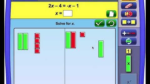 Algebra Tiles To Solve Equations