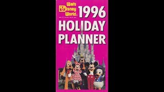 Walt Disney World 1996 Holiday Planner 1996 Vhs
