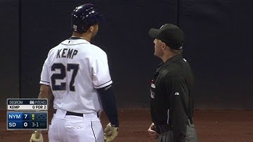 NYM@SD: Kemp, Black tossed after disputing a strike