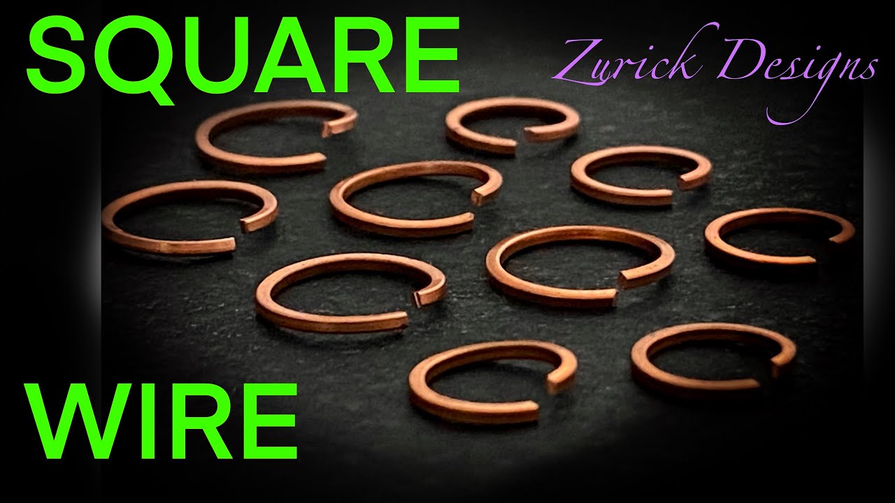 Basic Wire Wrapping- How To Make Square Wire Jump Rings 