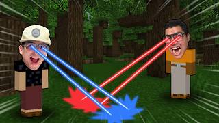 SOLTAMOS RAIO LASER DOS OLHOS NO MINECRAFT!!!