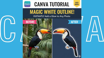 Canva HACK! ✨ Add a PERFECT White Outline to ANY Image (EASY Glow Effect Tutorial)