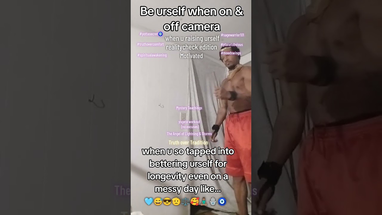 When your so tapped in bettering yourself even on a messy day