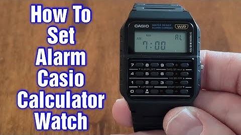 Casio Calculator Watch – How To Set Alarm