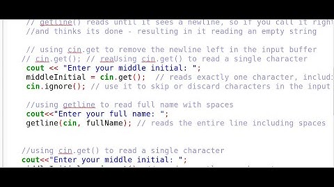 C++ INPUT OPERATIONS: Cin, Cin.get() , Cin.ignore() and getline