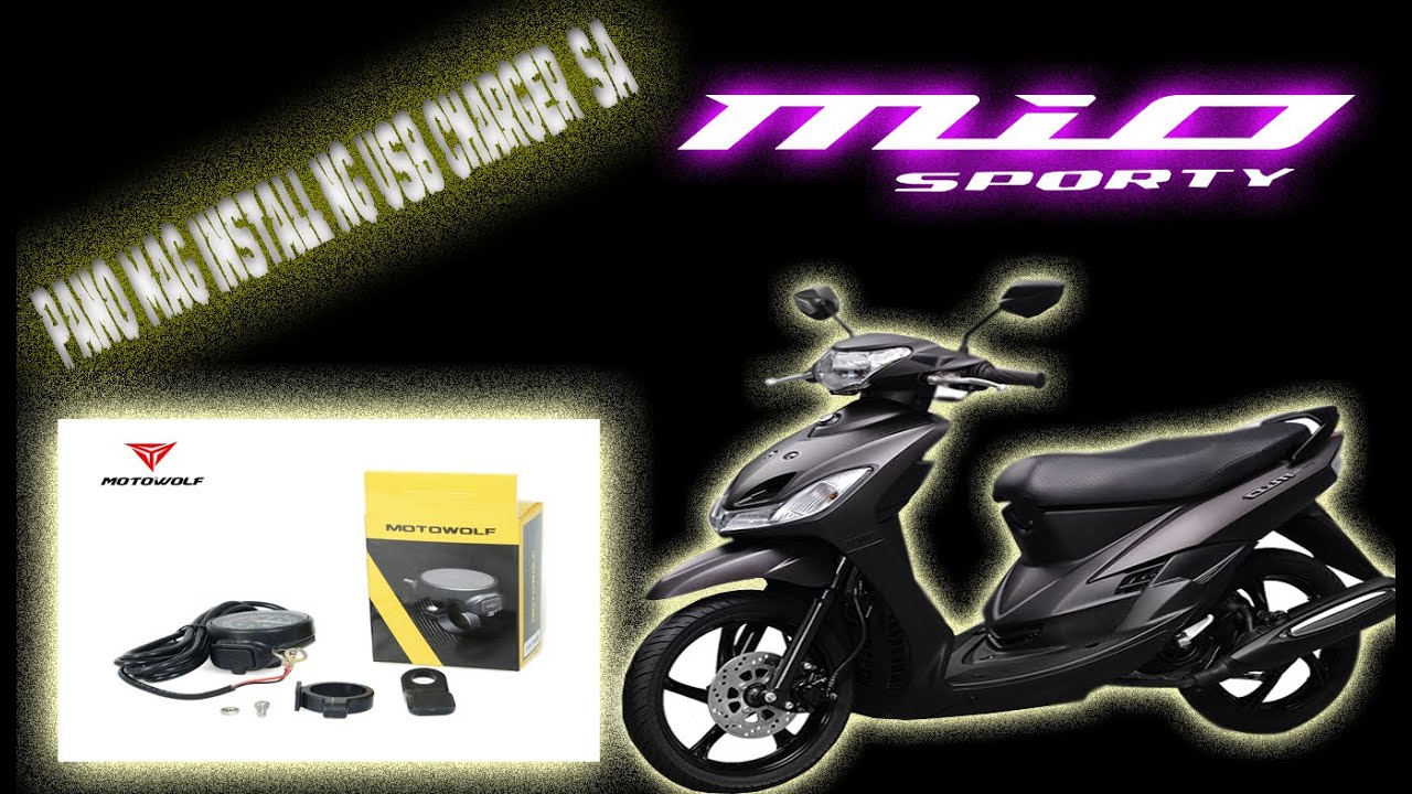 PAANO MAG INSTALL NG USB CHARGER SA MIO SPORTY/SOULTY | MOTOWOLF USB CHARGER | BASIC