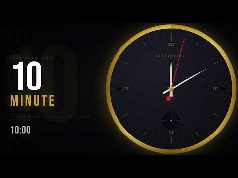 10 Minute Timer ⌚ Luxury Mechanical Watch Countdown | Dark Aesthetic