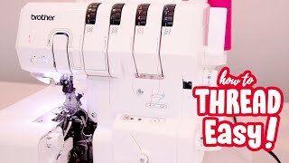 EASY How to thread Brother AirFlow 3000 Serger!