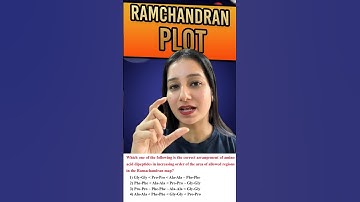 RAMACHANDRAN PLOT| July 2025 CSIR NET- Life Sciences PYQ UNIT 1 - Biochemistry