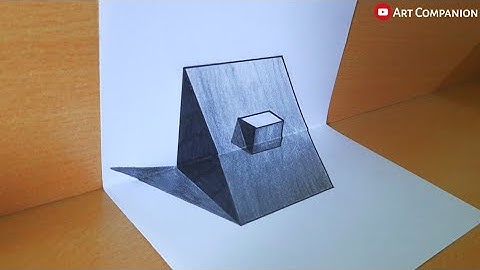 Easy 3D art | Truncated cube 3D | Illusion drawing