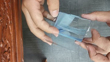 How to make clear acetate boxes with hanging hole ?