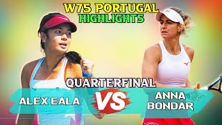 Anna Bondar vs Alex Eala Q.Final | Match Highlights (23-Feb) ITF Porto 2024