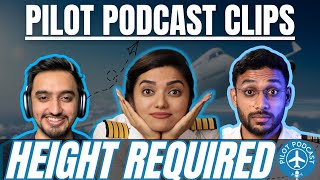 What is the HEIGHT requirement for PILOTS? | Pilot Podcast CLIPS #pilottraining #height #podcast