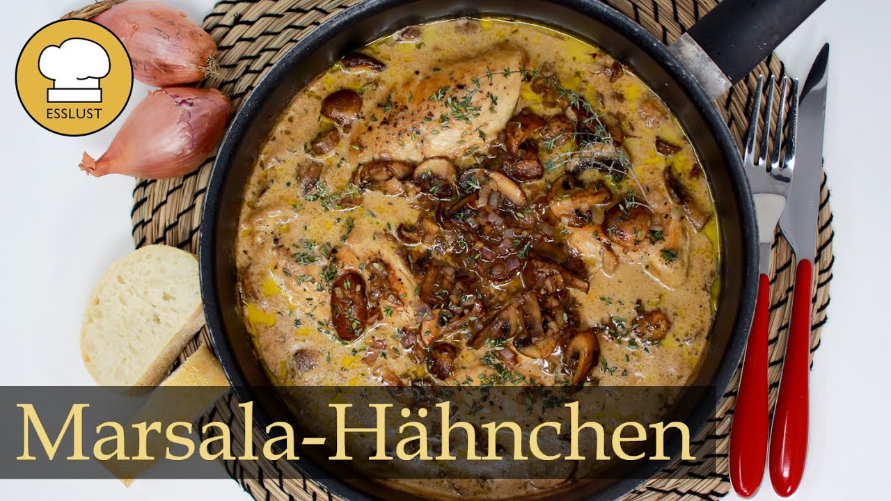 Cremiges MARSALA HÄHNCHEN | Video-Rezepte.info