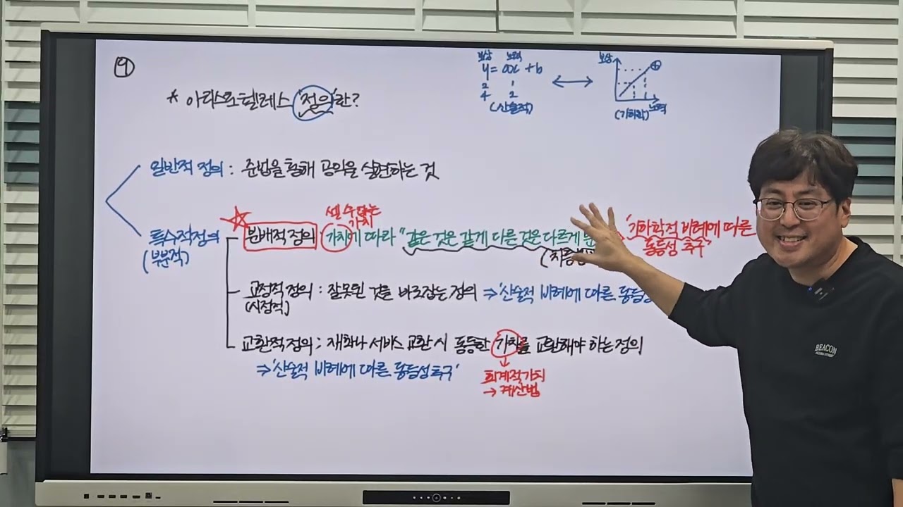 [목동사탐학원-전설의사탐] 아리스토텔레스 정의관 쉽게 이해하기 