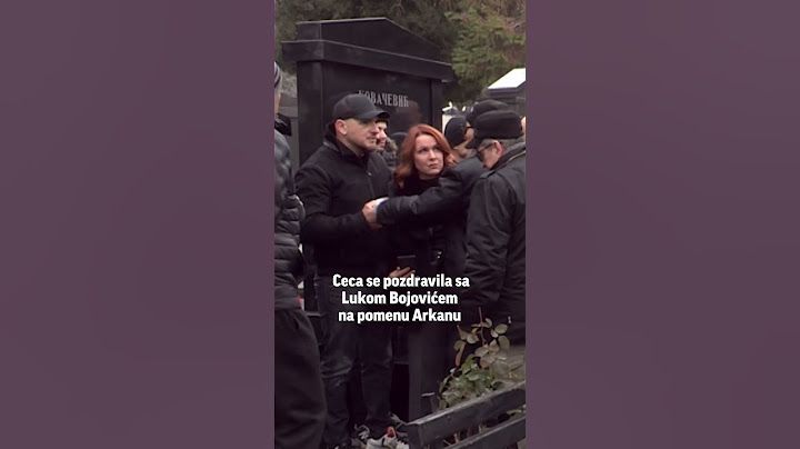 CECA SE POZDRAVILA SA LUKOM BOJOVIĆEM NA POMENU ŽELJKU RAŽNATOVIĆU ARKANU