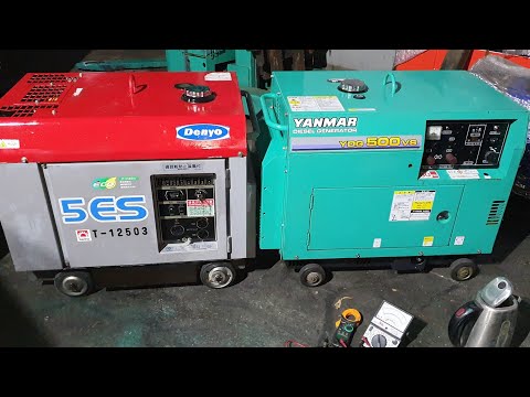 Video Lô máy phát điện nhật bãi 5kw năm 2022 chạy dầu mới về... - youtube