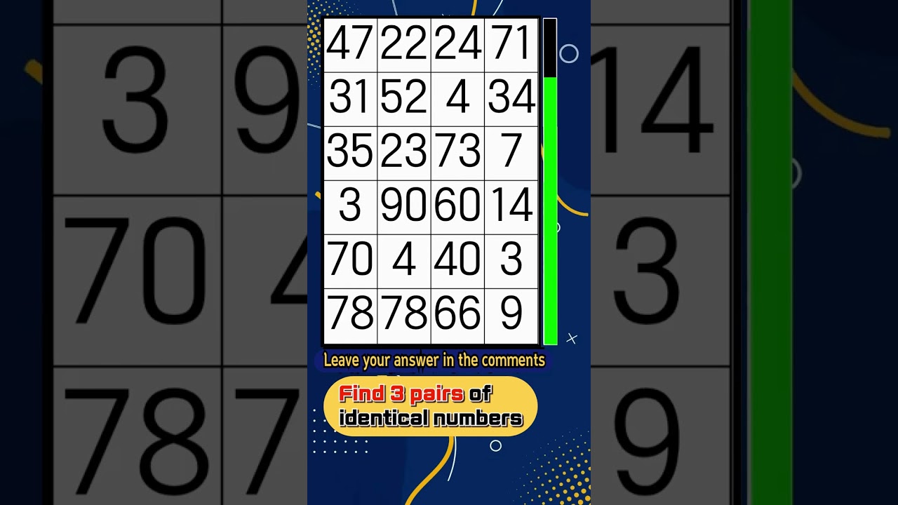 🔢 Same Numbers Puzzle | Shorts Archive 441-448