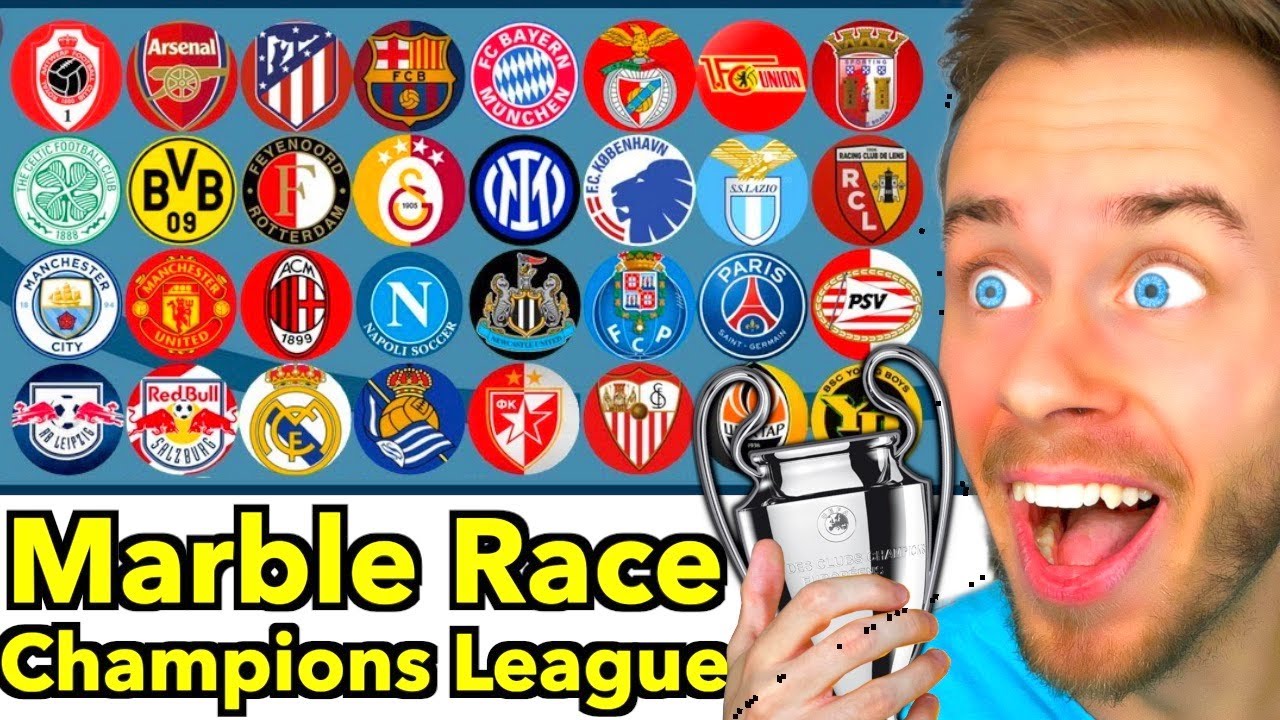 MARBLE RACE sagt die CHAMPIONS LEAGUE 2023/24 voraus! 👀😂  *ELIMINATION TURNIER*