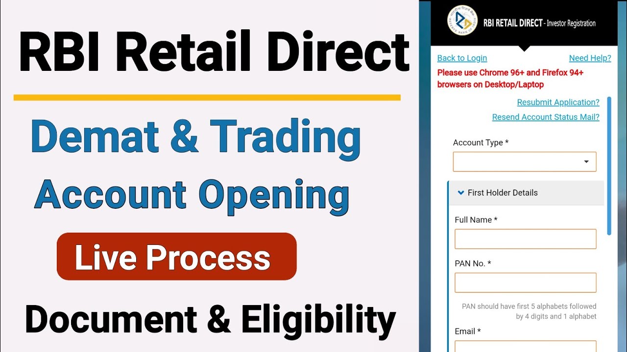 rbi retail direct gilt account opening how to open rbi retail direct