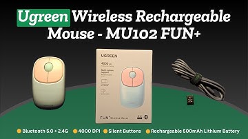 UGREEN Wireless Rechargeable Mouse: Silent, Dual Mode, 4000 DPI Ergonomic Mouse! #ugreen #mouse