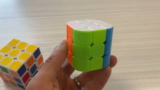 Rubik’s Cube With Rounded Corners Solved With Interesting Columns Swap Pattern Wealth