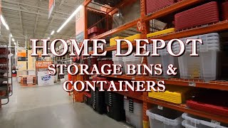 👷‍♂️📦#1 HOME DEPOT SHOP STORAGE IDEAS | HDX, STERILITE, HUSKY, IRIS, HEFTY, PLANO