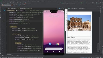 32. Android Studio ile ScrollView Kullanımı