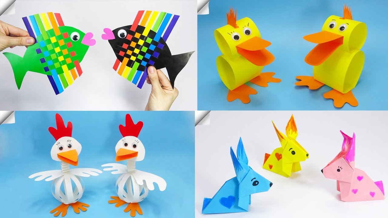 How To Make Easy Moving Paper Toy For Kids / Nursery Craft Ideas / Paper  Craft Easy / KIDS crafts - Yo…