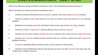 Difference Between Interface And Abstract Class in Java