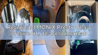 Reseña Del Monix Presto Olla A Presión 4L, De Acero Inoxidable 1810, Apta Para Todo Tipo De Cocinas