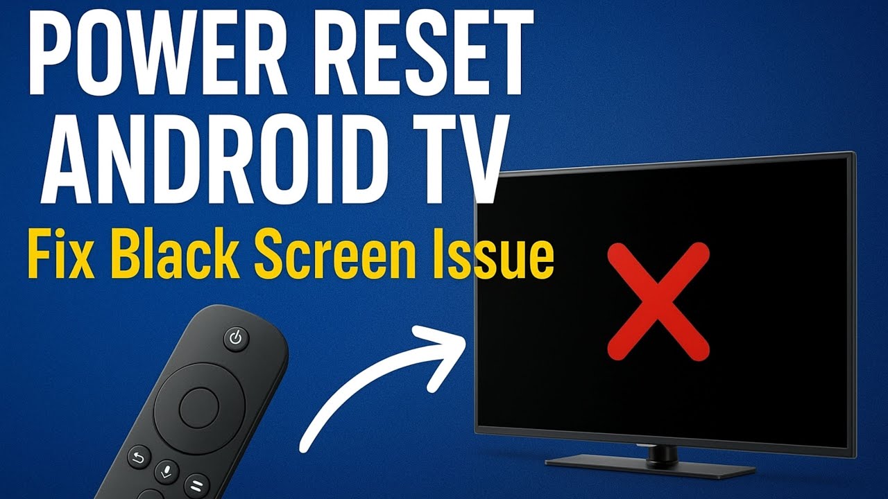 How to Power Reset Android TV (Black Screen FIX) - YouTube