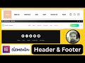 Elementor Header & Footer Builder | Wordpress Header Design with Elementor | Header & Footer Builder