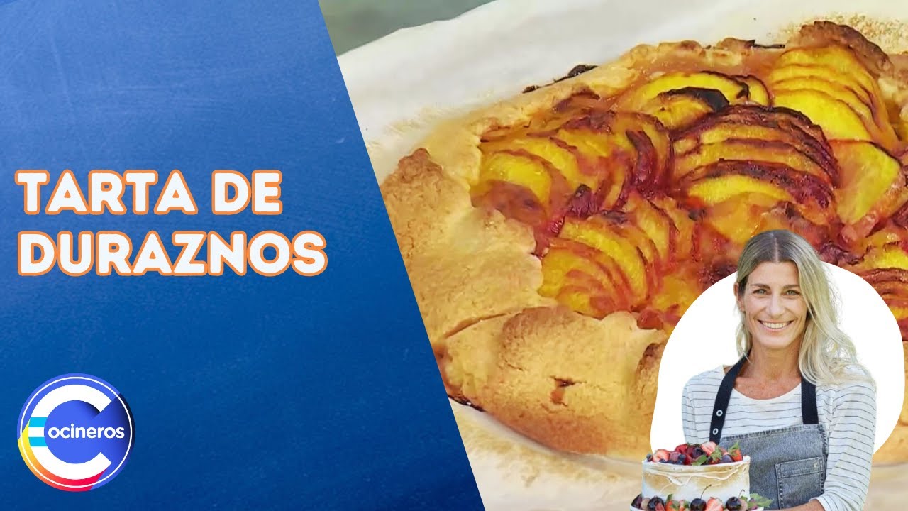 Galette de Duraznos: Tarta fresca, dulce y fácil | Receta de Pame Villar 🍑🥧 Cocineros argentinos
