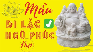 Tượng Phật Di Lặc Ngũ Phúc bằng đá cẩm thạch đẹp
