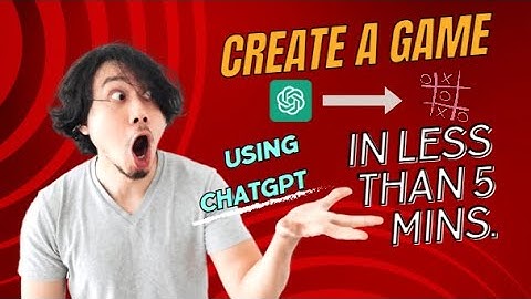 CREATE A GAME(TIC TAC TOE) USING chatGPT IN LESS THAN 5 MINS.