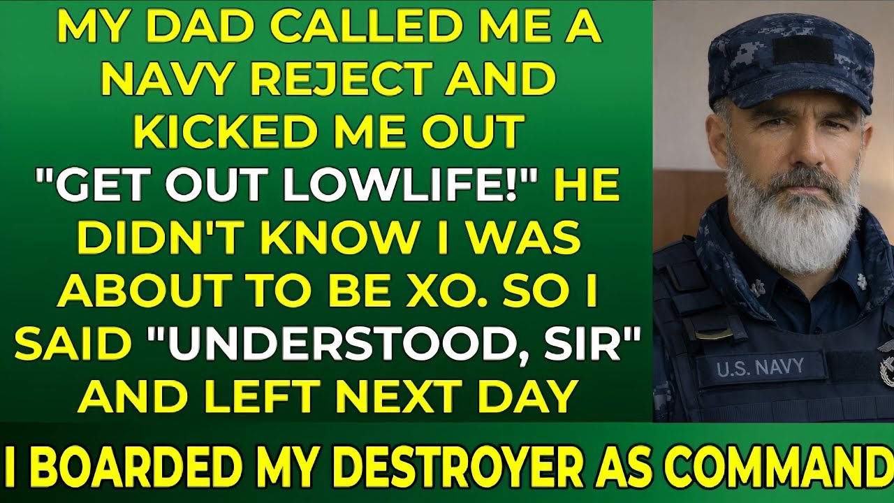 My Parents Called Me a Navy Reject and Threw Me Out… Years Later, I Returned in Uniform.