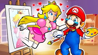 Mario's Weird Dream & Peach's Loving Picture - Mario & Peach Love Story - Super Mario Bros Animation