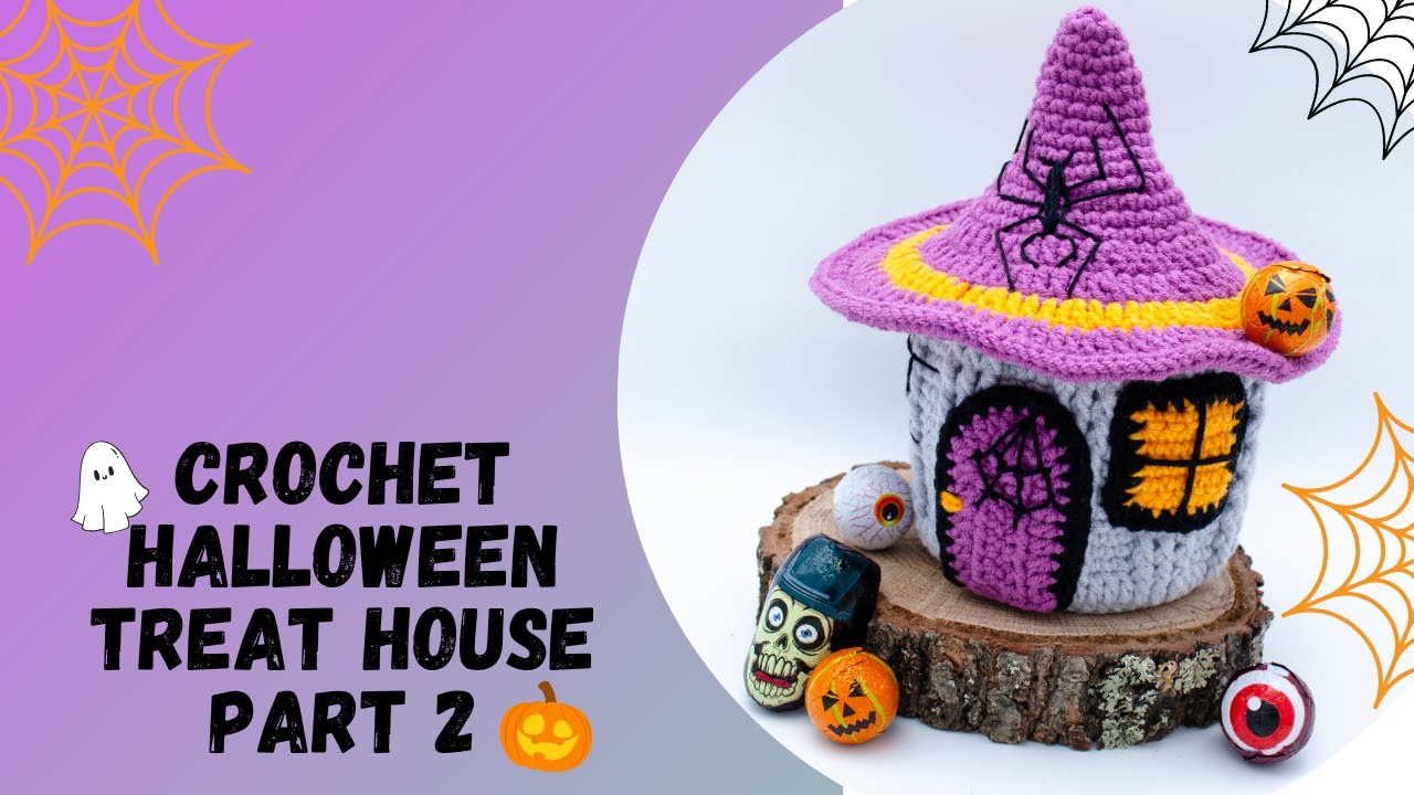 🇺🇸How To Crochet Halloween Treat House/Amigurumi Witch House